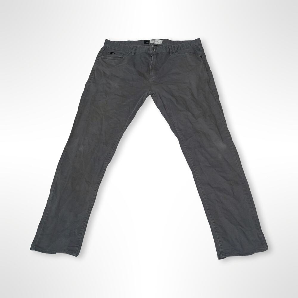 RVCA Daggers Denim Charcoal Grey Slim Straight Jeans